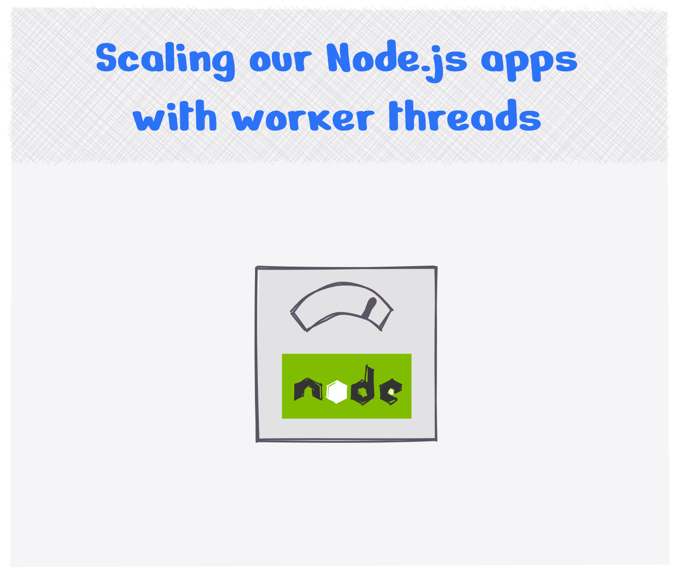 How do we scale our Node.js applications with worker threads?