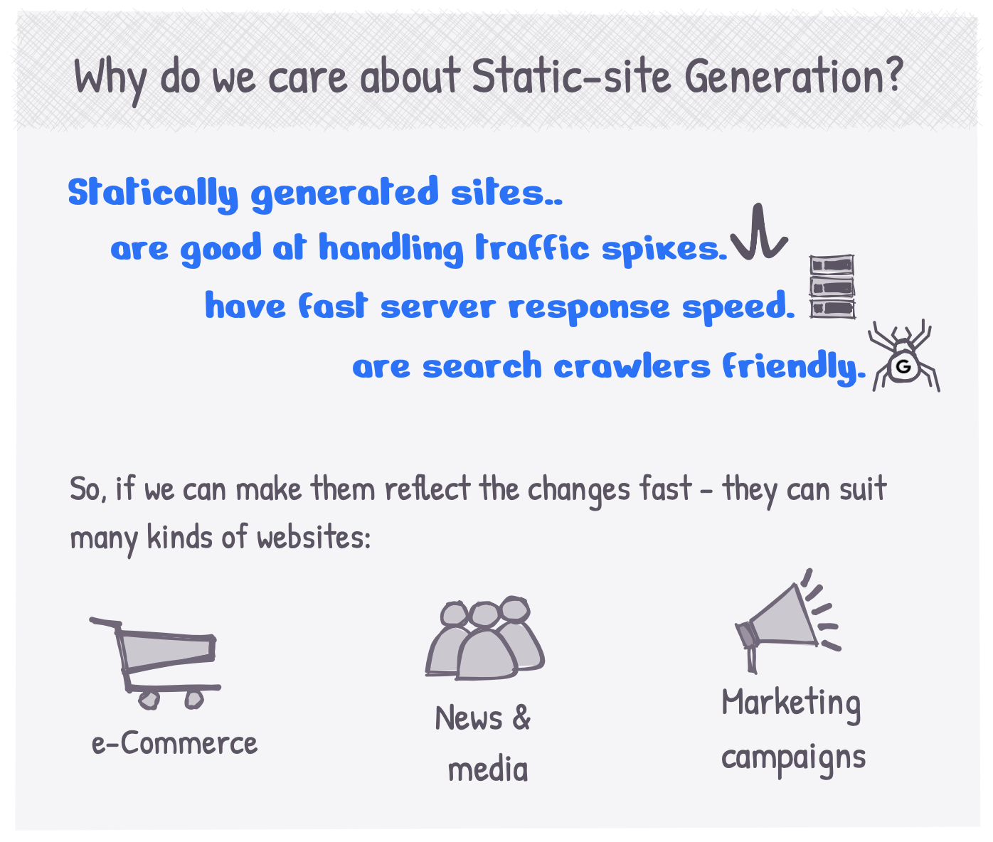 Why do we care about Static site generation?
